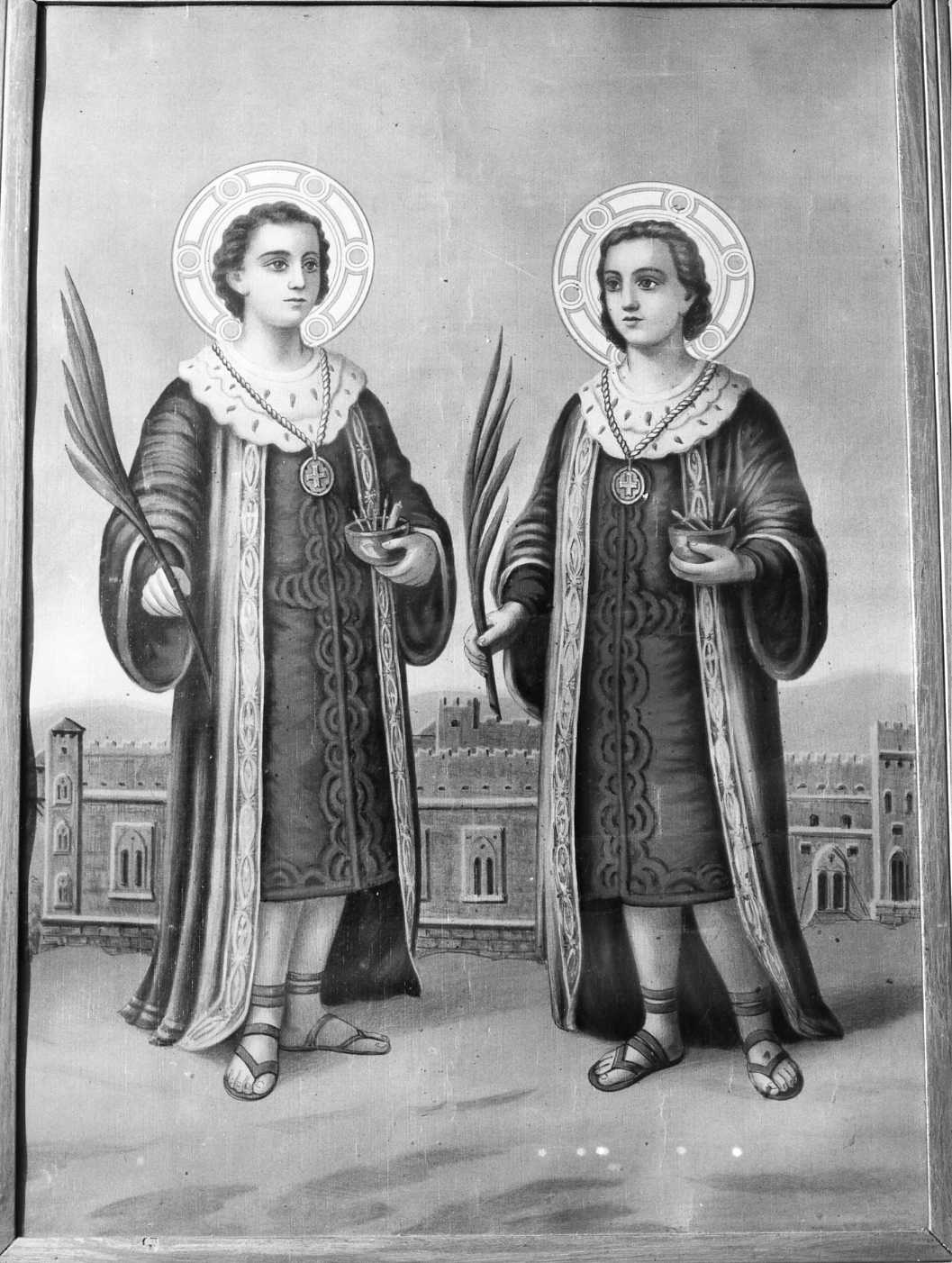 Santi Cosma e Damiano (stampa) - bottega Italia meridionale (sec. XIX)