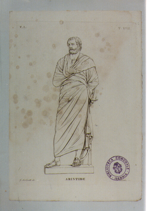 ARISTIDE (stampa) di Anonimo, Pistolesi Saverio, Maldarelli Giovanni (sec. XIX)