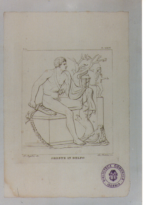 ORESTE (stampa) di Anonimo, Pistolesi Saverio, Angelini Luigi (sec. XIX)