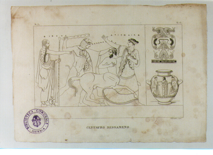 CENTAURO (stampa) di Anonimo, Fiorelli Luigi (sec. XIX)