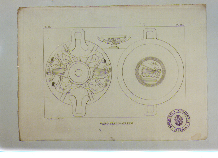 VASO ITALO-GRECO CON FIGURE UMANE (stampa) di Anonimo, Berchesi A, Romanelli Gennaro (sec. XIX)