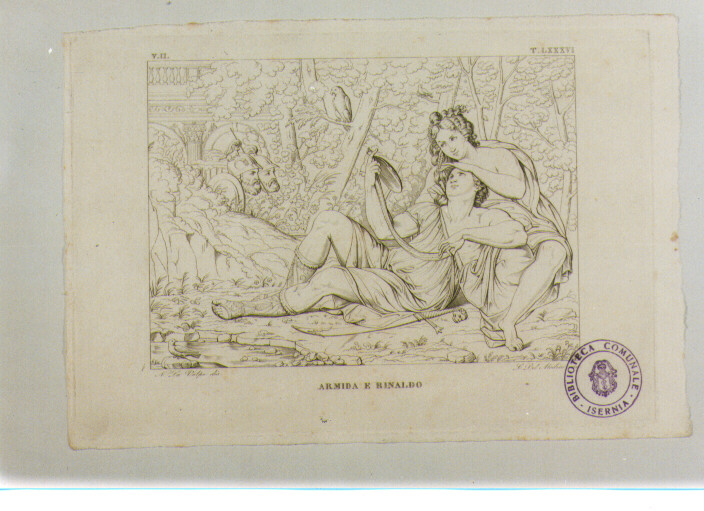 ARMIDA E RINALDO (stampa) di Carracci Agostino, Del Medico Luigi, La Volpe Nicola (sec. XIX)