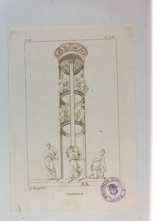 TRIPODE (stampa) di Anonimo, Mannelli Antonio, Marsigli Giuseppe (sec. XIX)