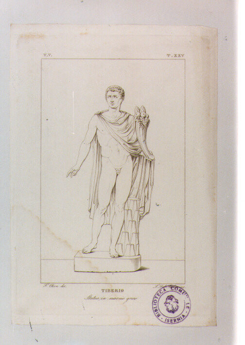 TIBERIO (stampa) di Anonimo, Del Medico Luigi, Oliva Francesco (sec. XIX)