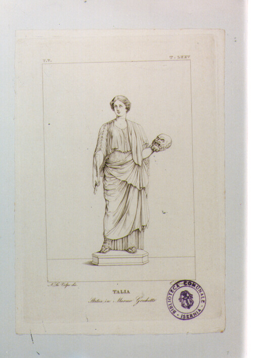 MUSA TALIA (stampa) di Anonimo, Liberati Cesare, La Volpe Nicola (sec. XIX)