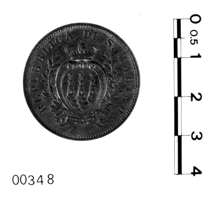 moneta - 10 centesimi (sec. XIX d.C)