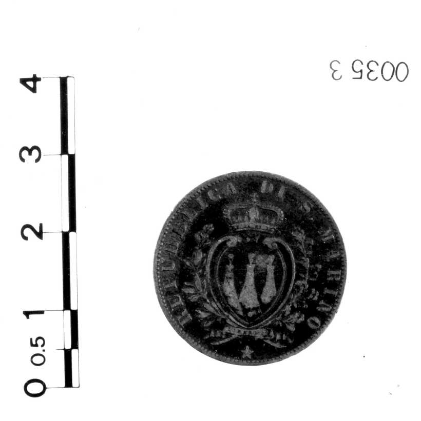 moneta - 5 centesimi (sec. XIX d.C)