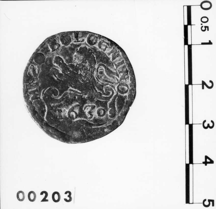 moneta - 1/2 bolognino (sec. XVII d.C)