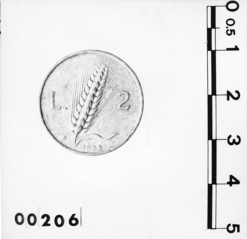 moneta - 2 lire di Romagnoli Giuseppe (sec. XX)