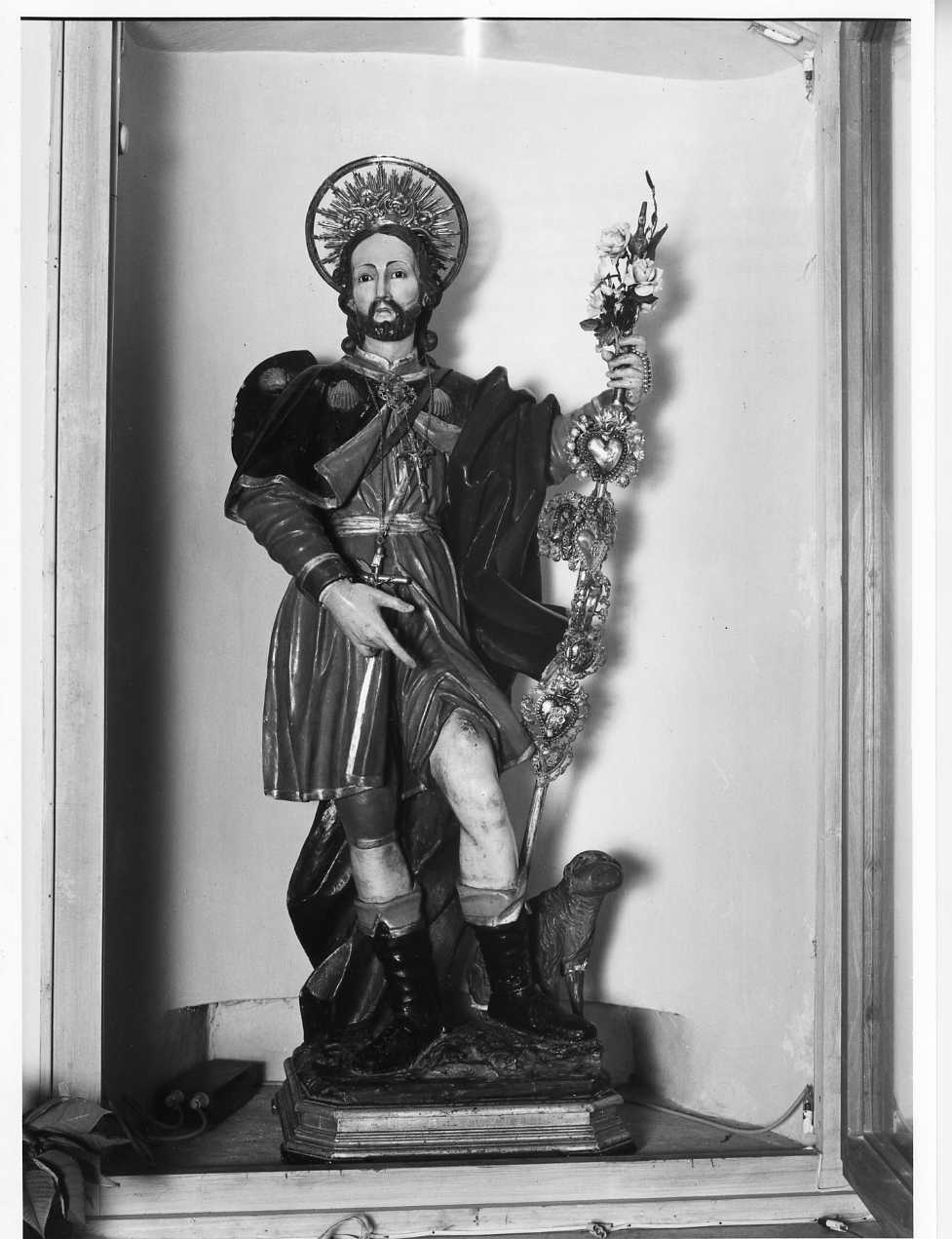 San Rocco (statua, opera isolata) - bottega Italia meridionale (sec. XVIII)