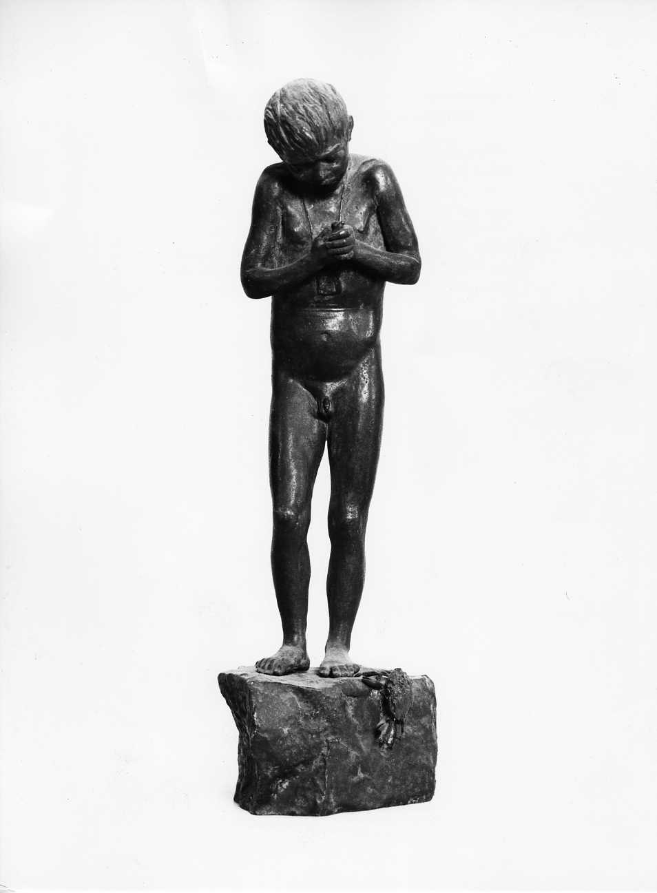 bambino (statua, opera isolata) di Gemito Vincenzo (attribuito) (sec. XIX)