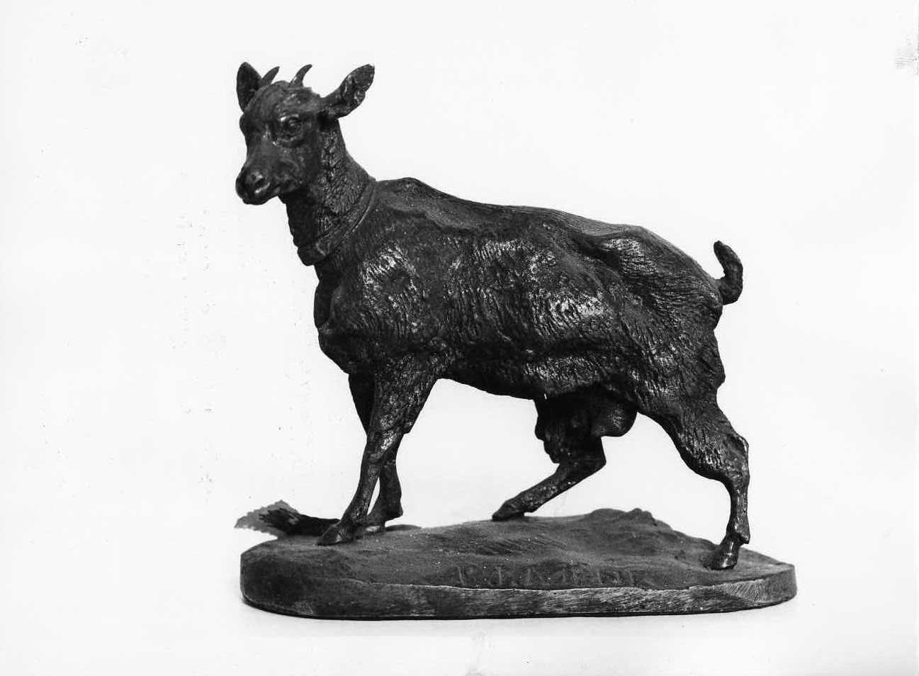 capra, animali (scultura, opera isolata) di Mène J.P (attribuito) (sec. XIX)