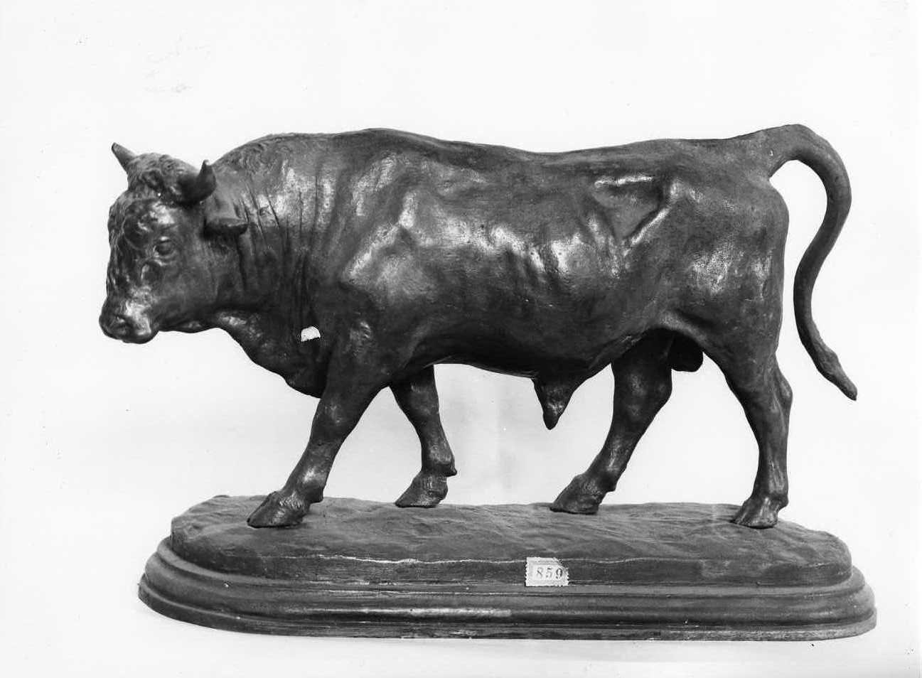 toro (scultura, opera isolata) di Mène J.P (attribuito) (sec. XIX)