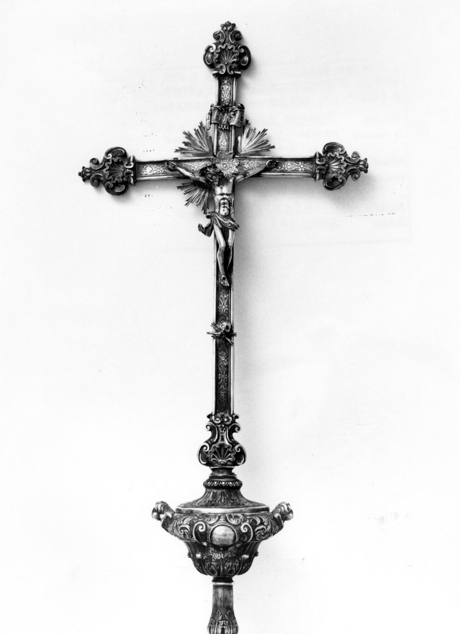 croce processionale, opera isolata di D'Onofrio Vincenzo (prima metà sec. XIX)