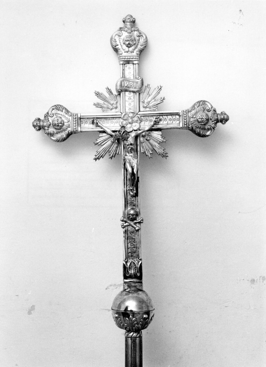 croce processionale, opera isolata - bottega napoletana (sec. XX)