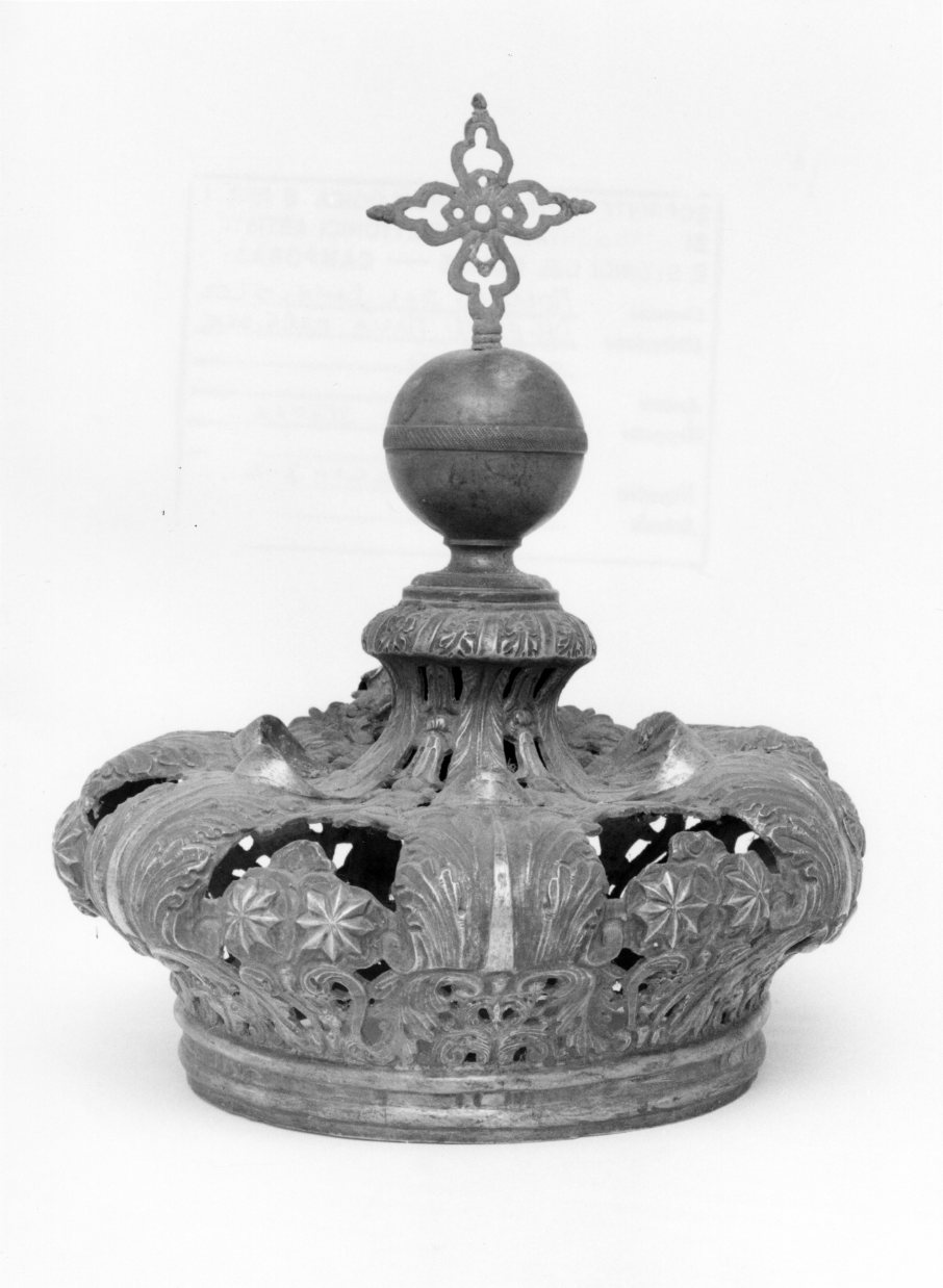 corona da statua, opera isolata - bottega napoletana (sec. XIX)