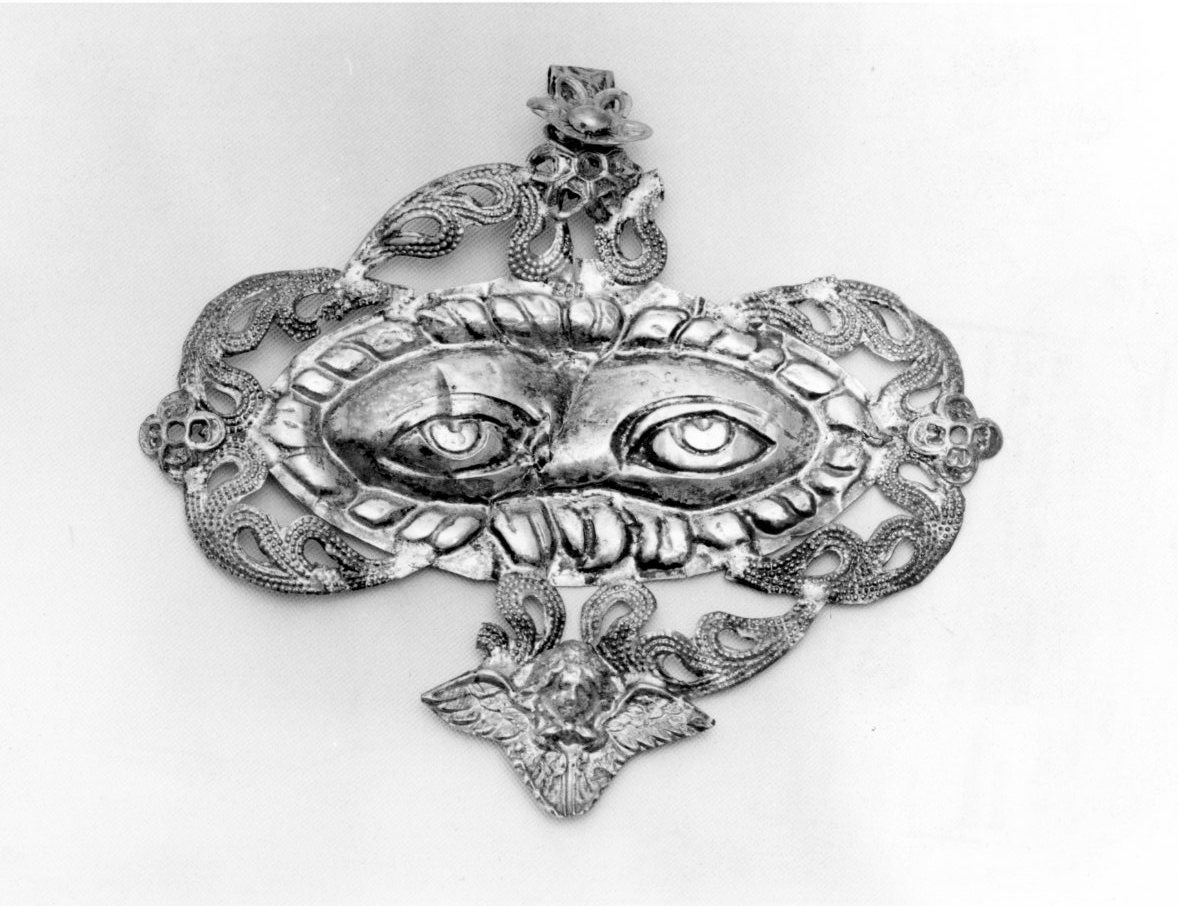 attributo iconografico di immagine sacra, opera isolata - bottega molisana, bottega napoletana (sec. XIX)