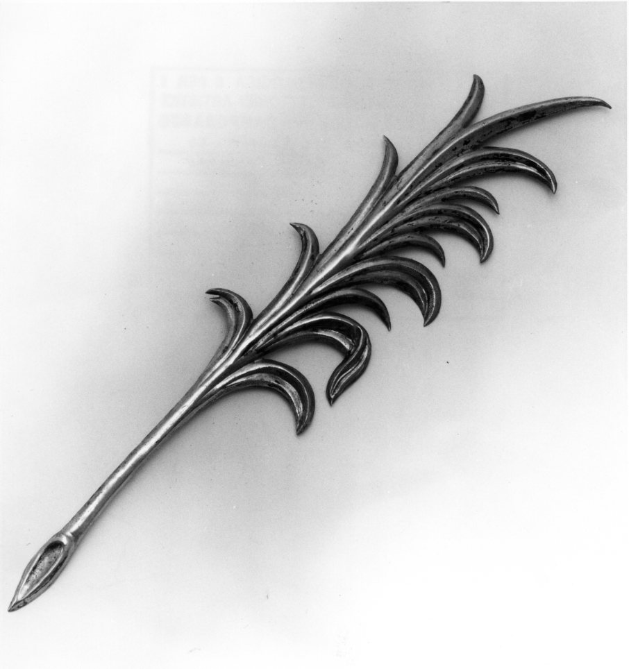 attributo iconografico di immagine sacra, opera isolata - bottega napoletana (secc. XVIII/ XIX)