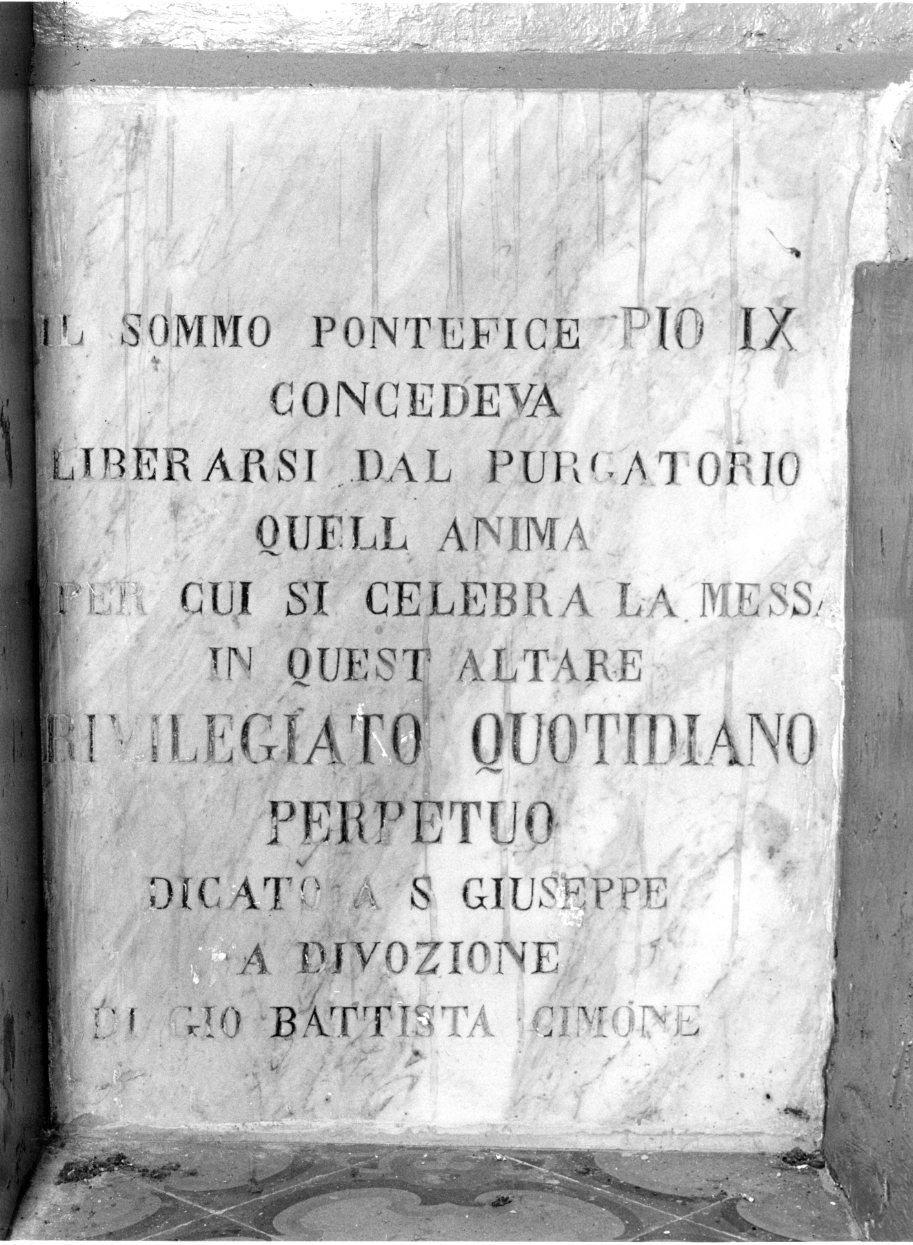 lapide - bottega molisana (sec. XIX)