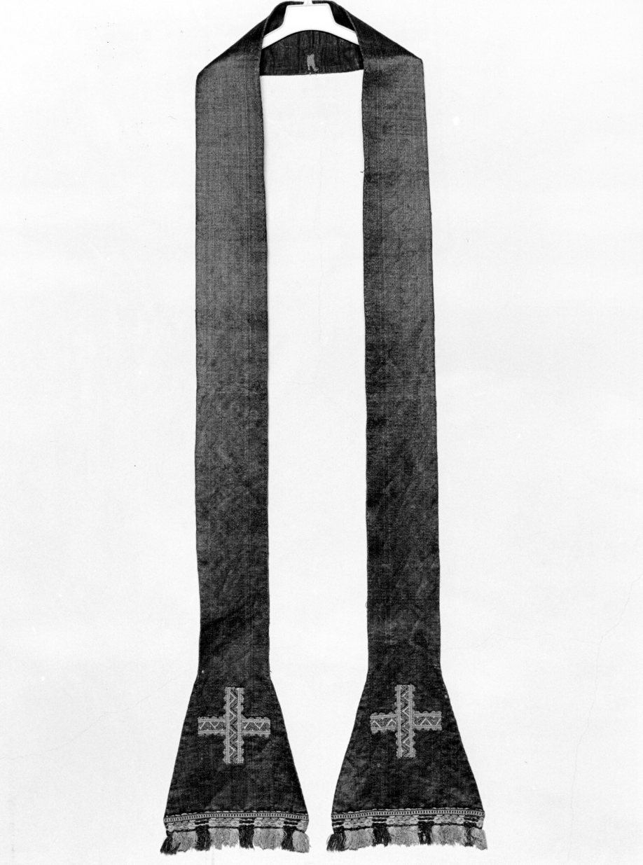 stola, elemento d'insieme - manifattura Italia meridionale (inizio sec. XVII)