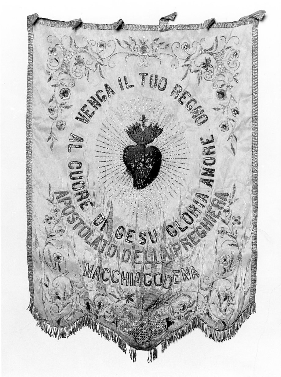 stendardo processionale - manifattura molisana (seconda metà sec. XIX)
