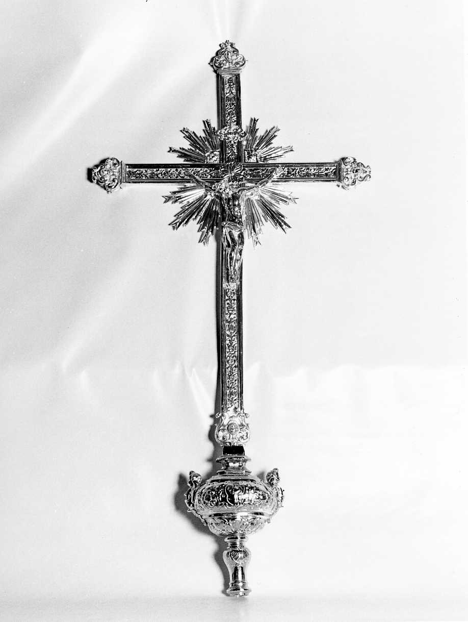 croce processionale - bottega Italia meridionale (secc. XVIII/ XIX)