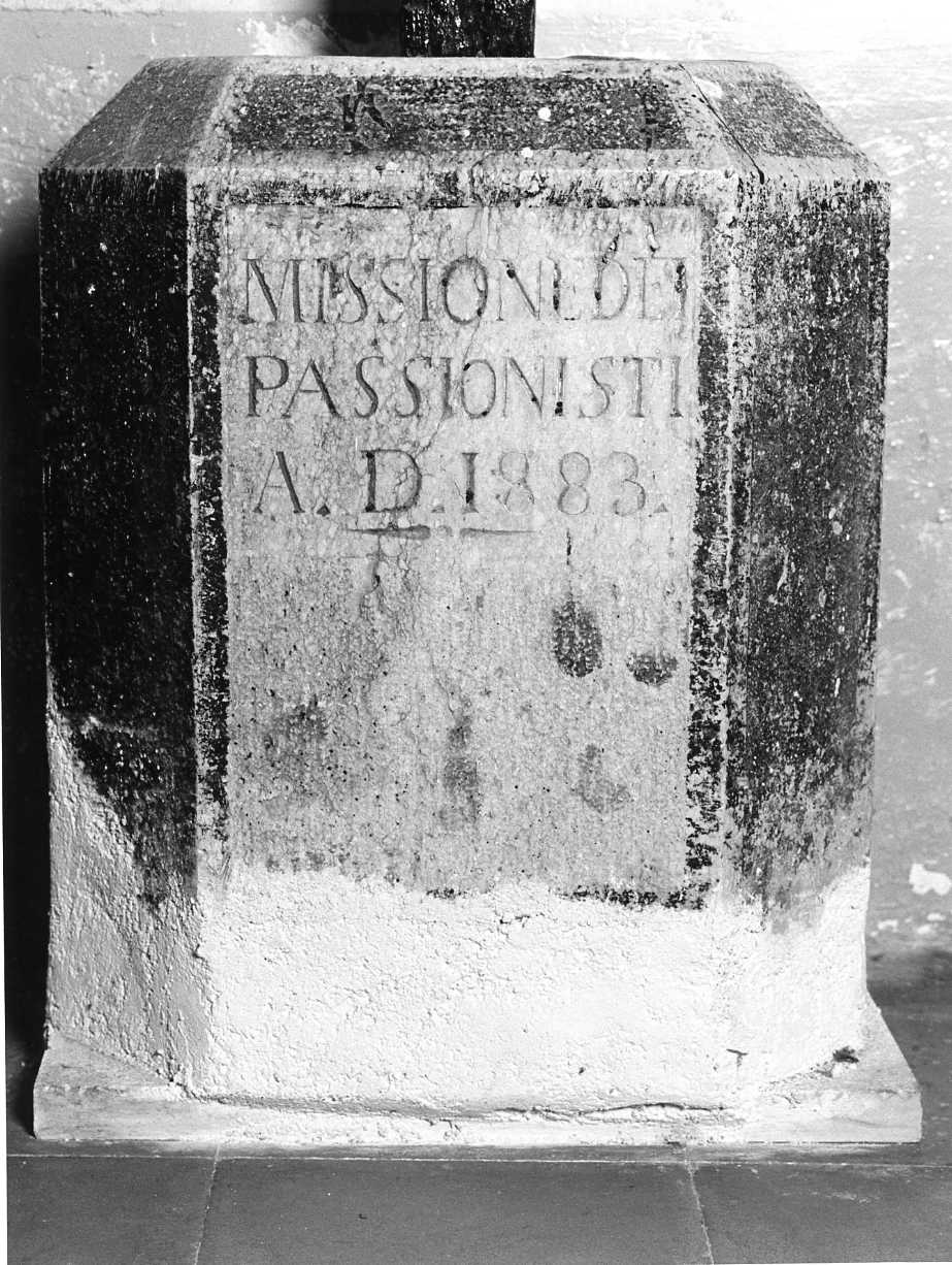 base per croce - bottega molisana (sec. XIX)