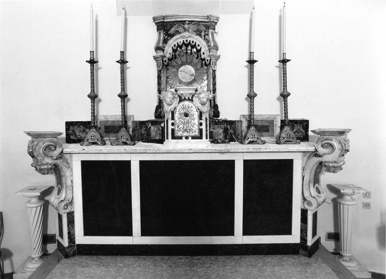 altare maggiore, frammento - bottega napoletana (ultimo quarto sec. XVIII)