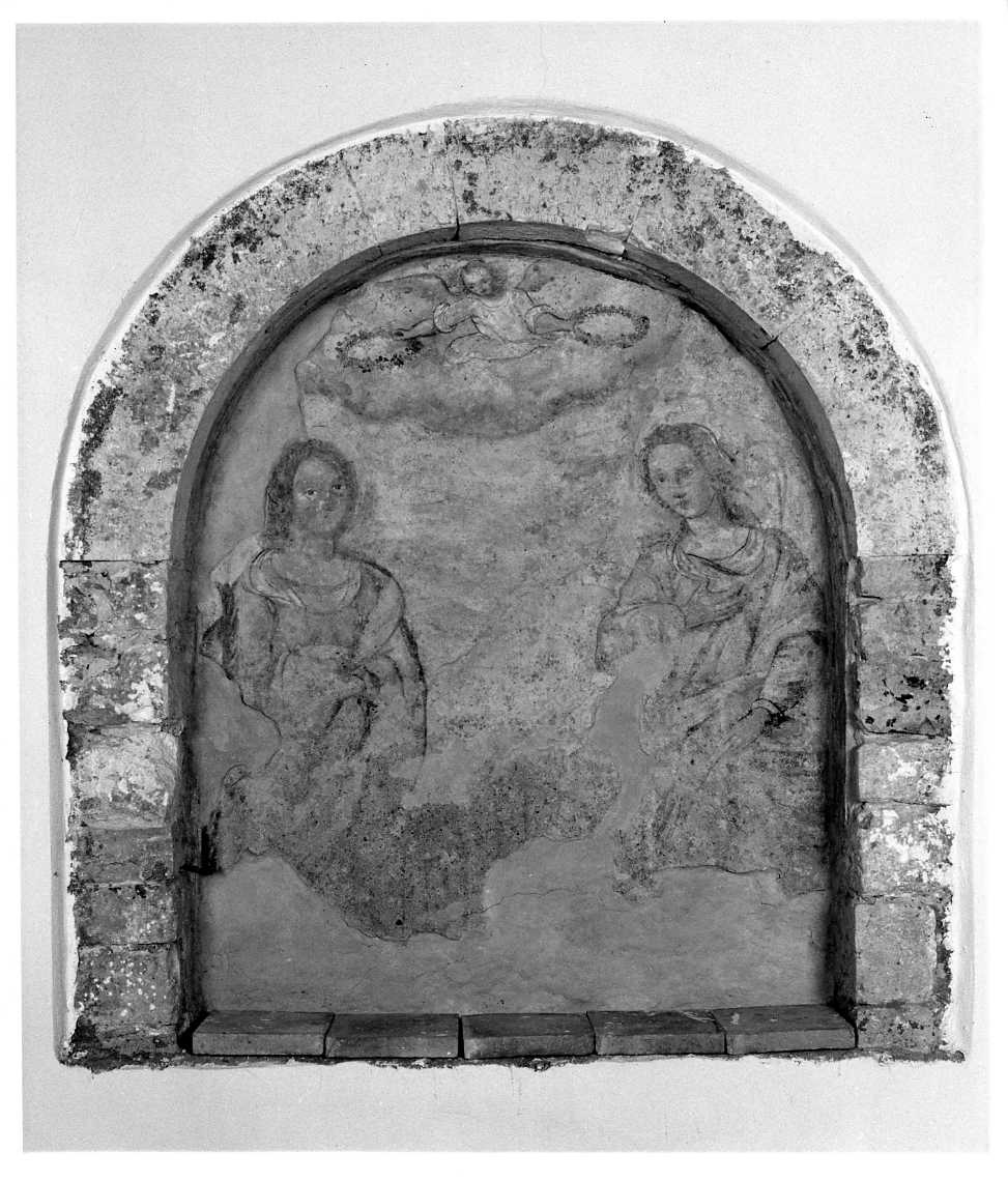 Santa Lucia e Sant'Agata (?) (dipinto) - ambito Italia centro-meridionale (fine/inizio secc. XV/ XVI)