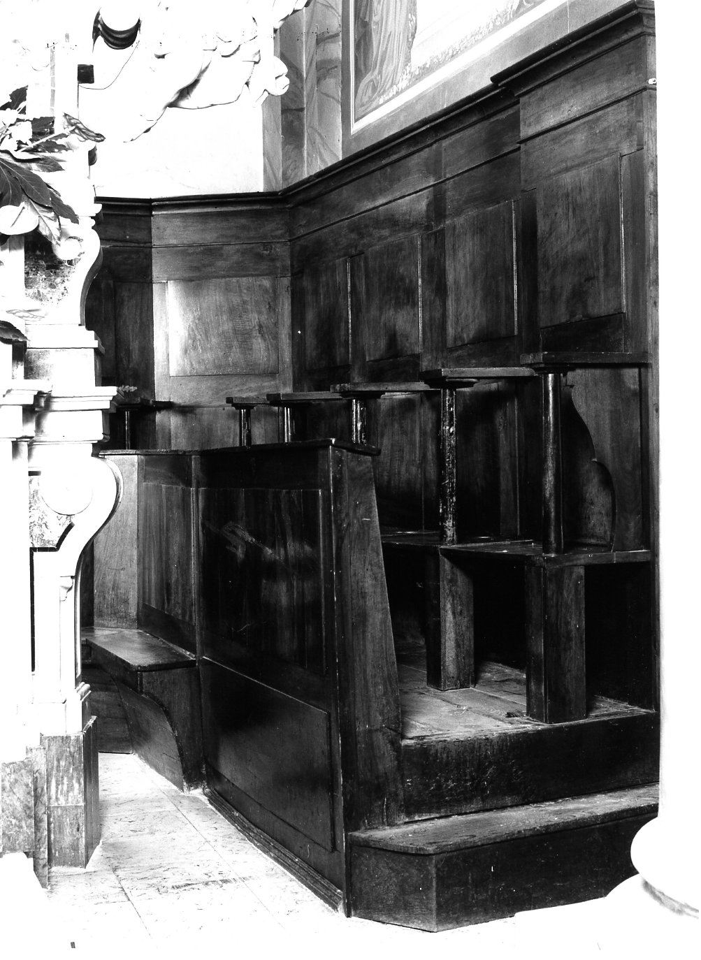 stalli del coro - bottega molisana (prima metà sec. XIX)