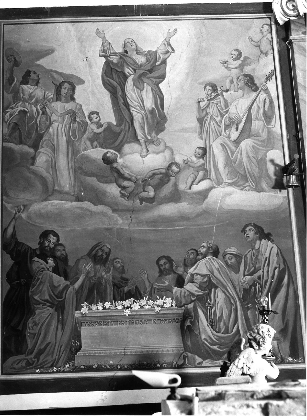 assunzione della Madonna (dipinto) di Trivisonno Amedeo (sec. XX)