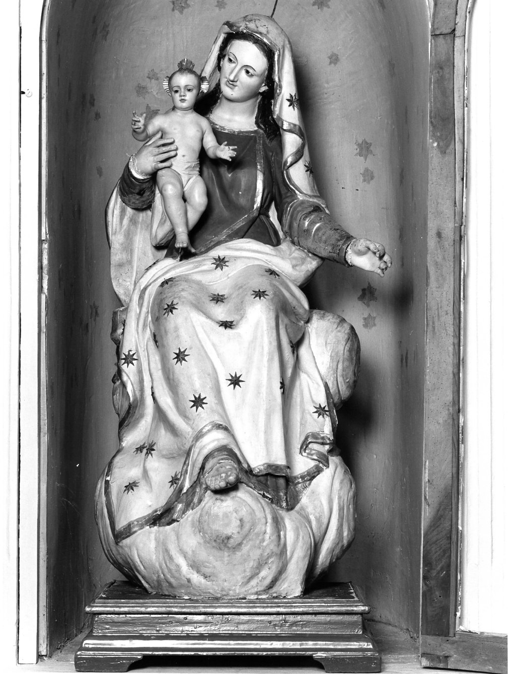 Madonna del Carmelo (statua) - bottega Italia meridionale (prima metà sec. XIX)