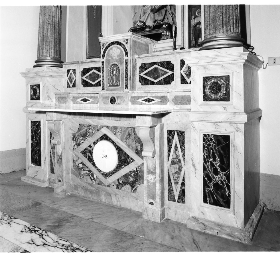 mensa d'altare - bottega Italia meridionale (primo quarto sec. XX)