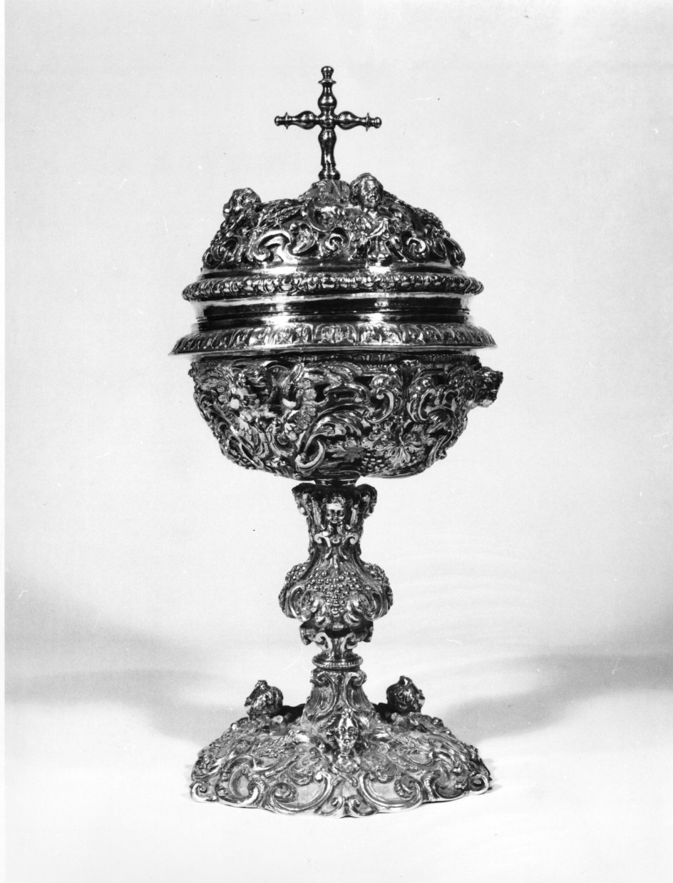 pisside, opera isolata - bottega napoletana (sec. XIX)