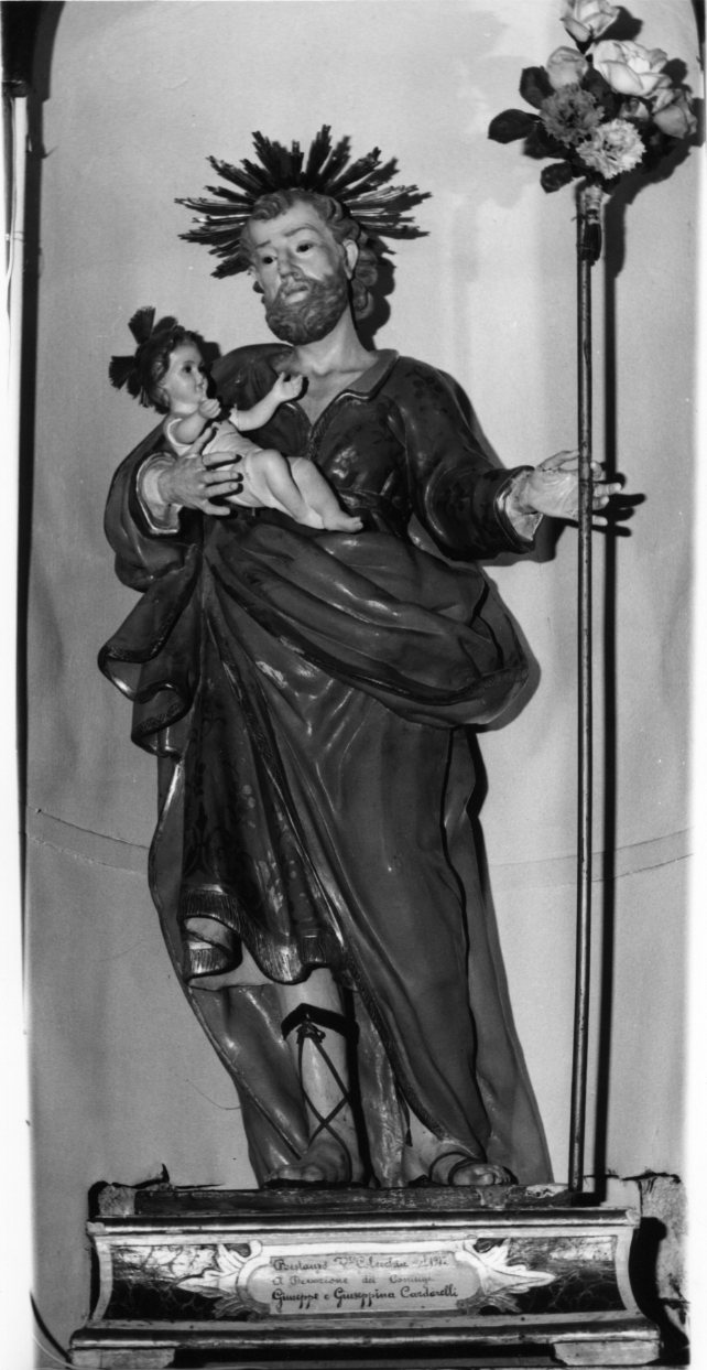 San Giuseppe e Gesù Bambino (statua) - bottega molisana (secc. XVIII/ XIX, sec. XX)