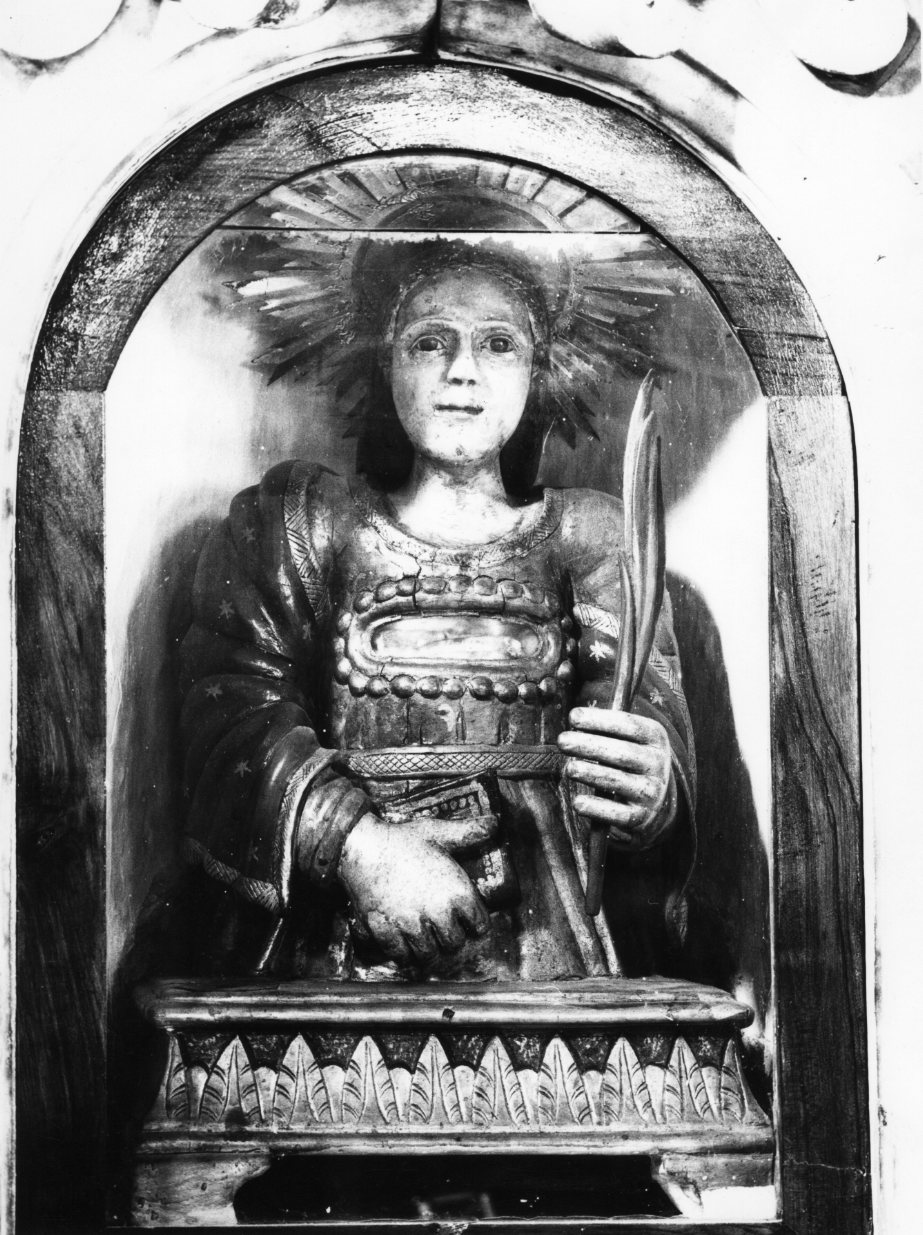 Santa Caterina d'Alessandria (reliquiario - a busto, coppia) - bottega molisana (sec. XVIII)