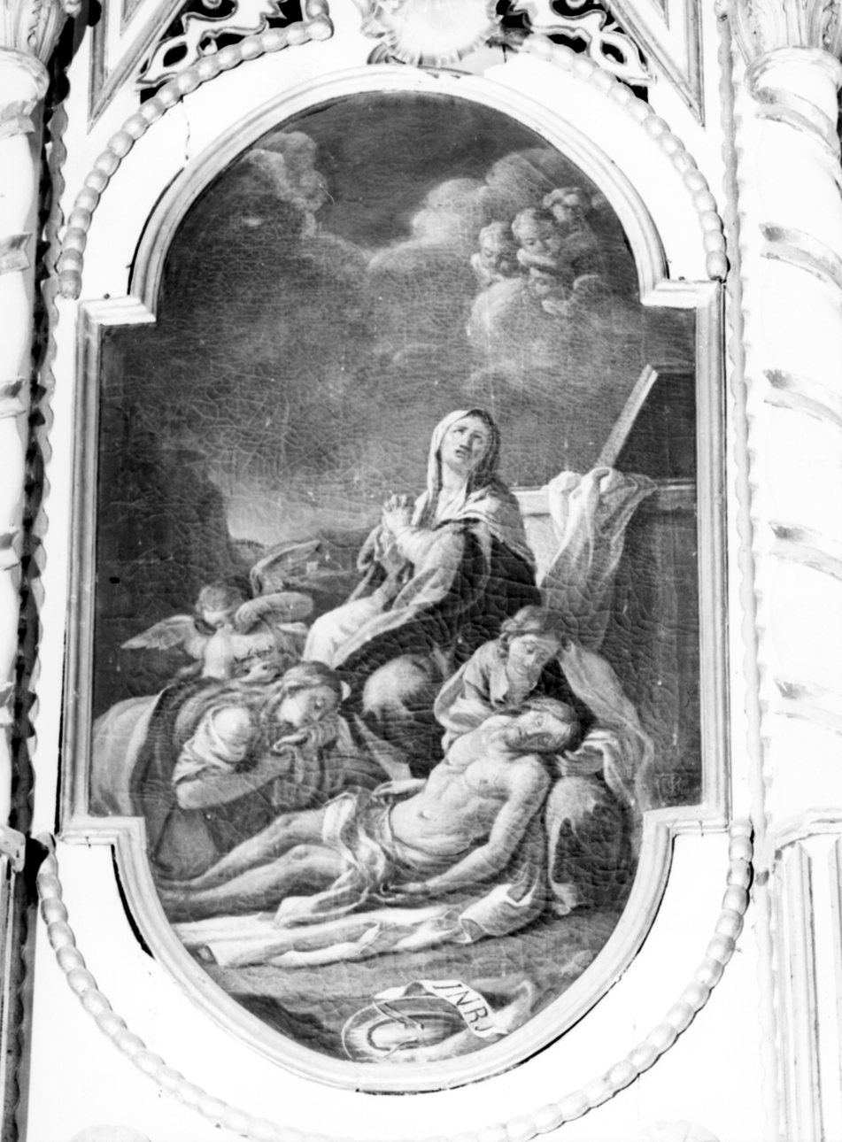compianto sul Cristo morto (dipinto, pendant) di Fiorante Giovanni (sec. XVIII)