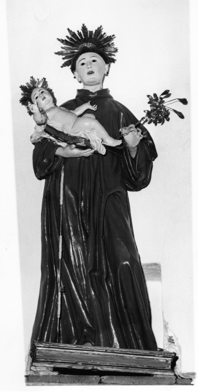 Sant'Antonio da Padova con il bambino (gruppo scultoreo) - bottega molisana (seconda metà sec. XIX)