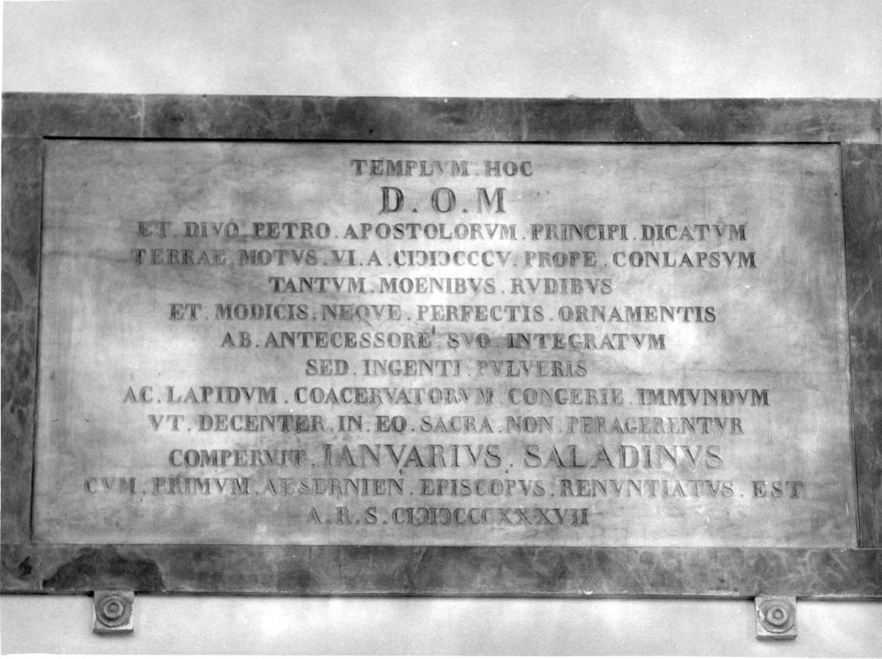 lapide documentaria - bottega molisana (sec. XIX)