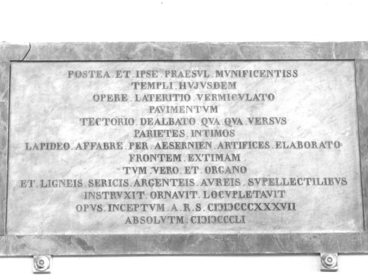 lapide documentaria - bottega molisana (sec. XIX)