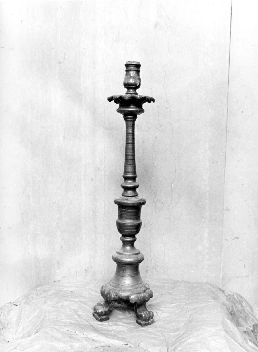 candelabro, serie - bottega molisana (sec. XIX)