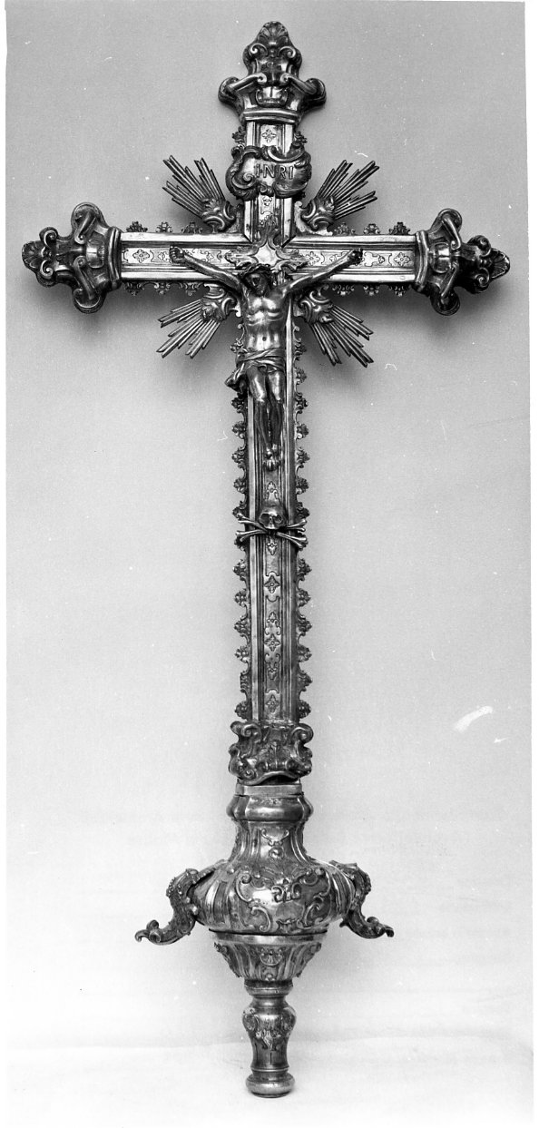 croce processionale - bottega napoletana (sec. XVIII)