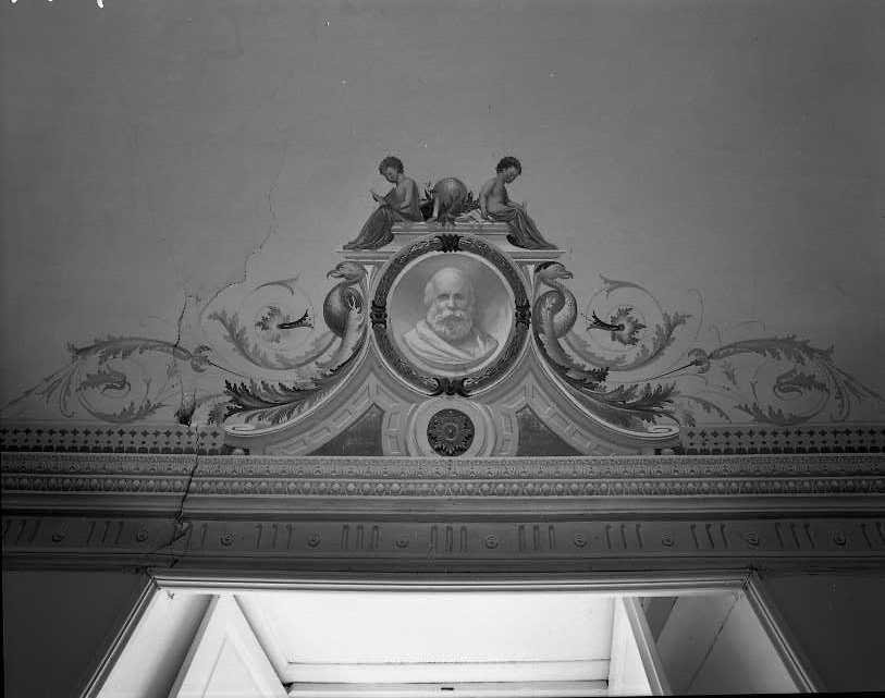 ritratto di Giuseppe Garibaldi (decorazione pittorica, elemento d'insieme) di Benevento Luigi (sec. XX)