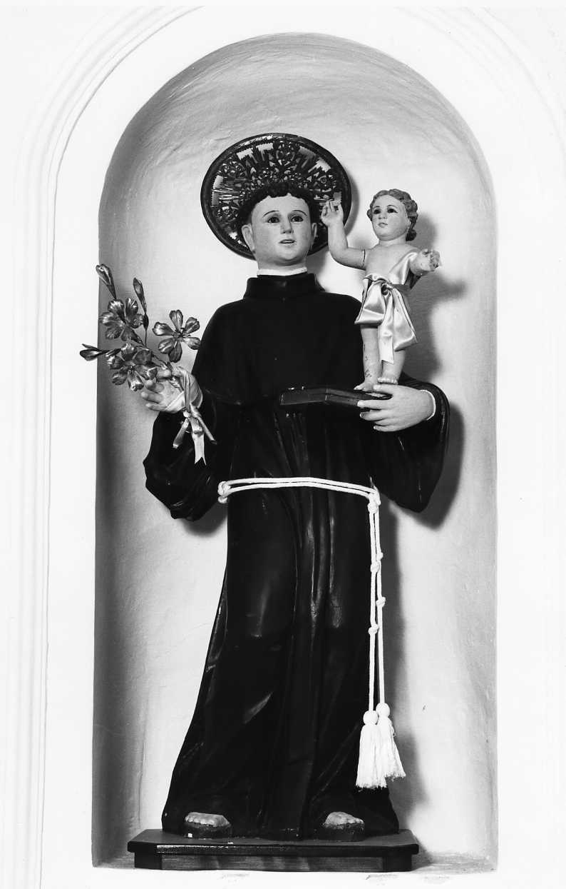 Sant'Antonio da Padova con il bambino (statua) - bottega Italia meridionale (prima metà sec. XIX)