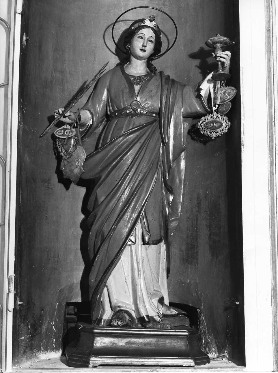 Santa Lucia (statua) di Labbate Emilio (seconda metà sec. XIX)