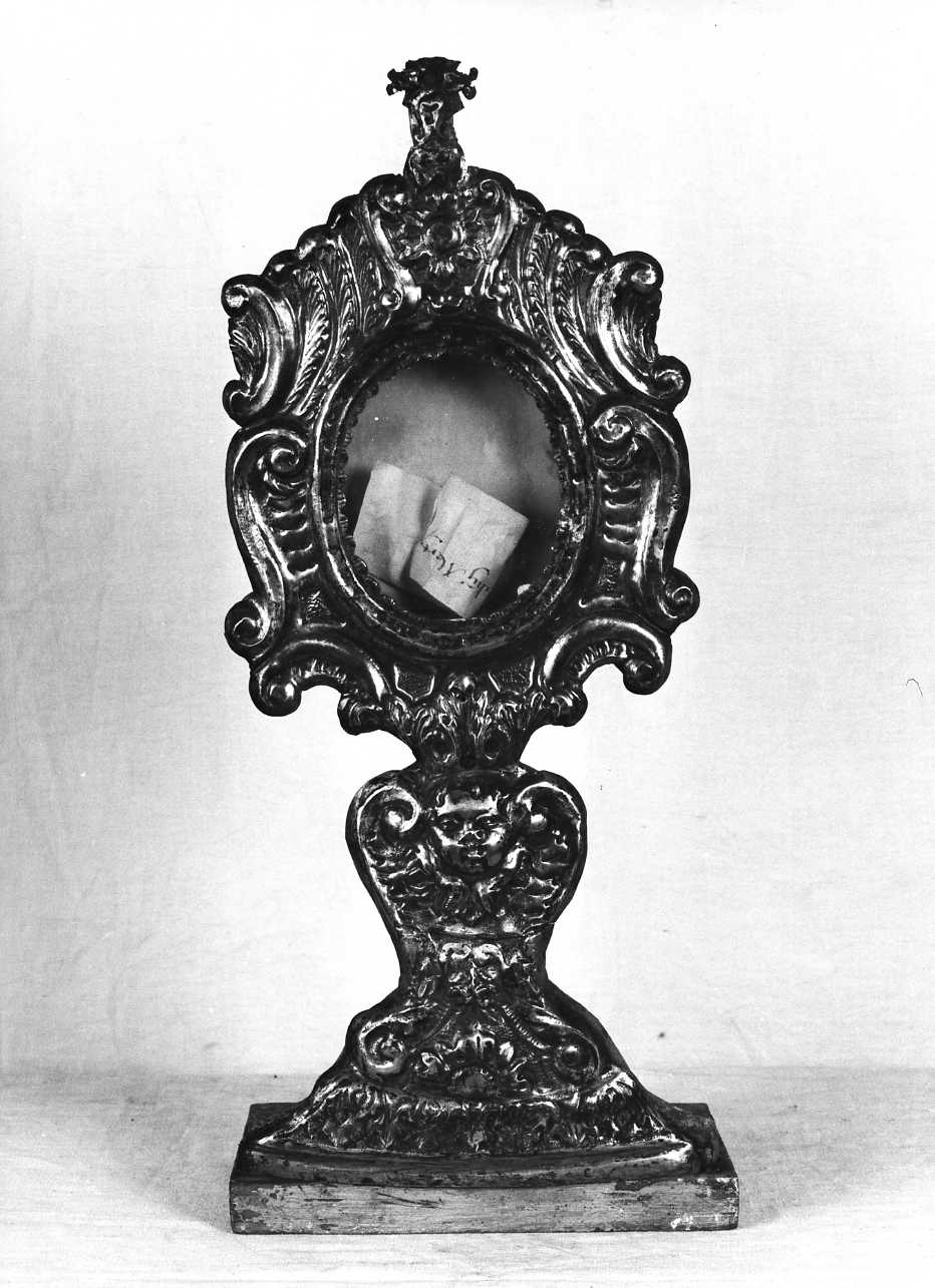 reliquiario - a ostensorio - bottega Italia meridionale (seconda metà sec. XVII)