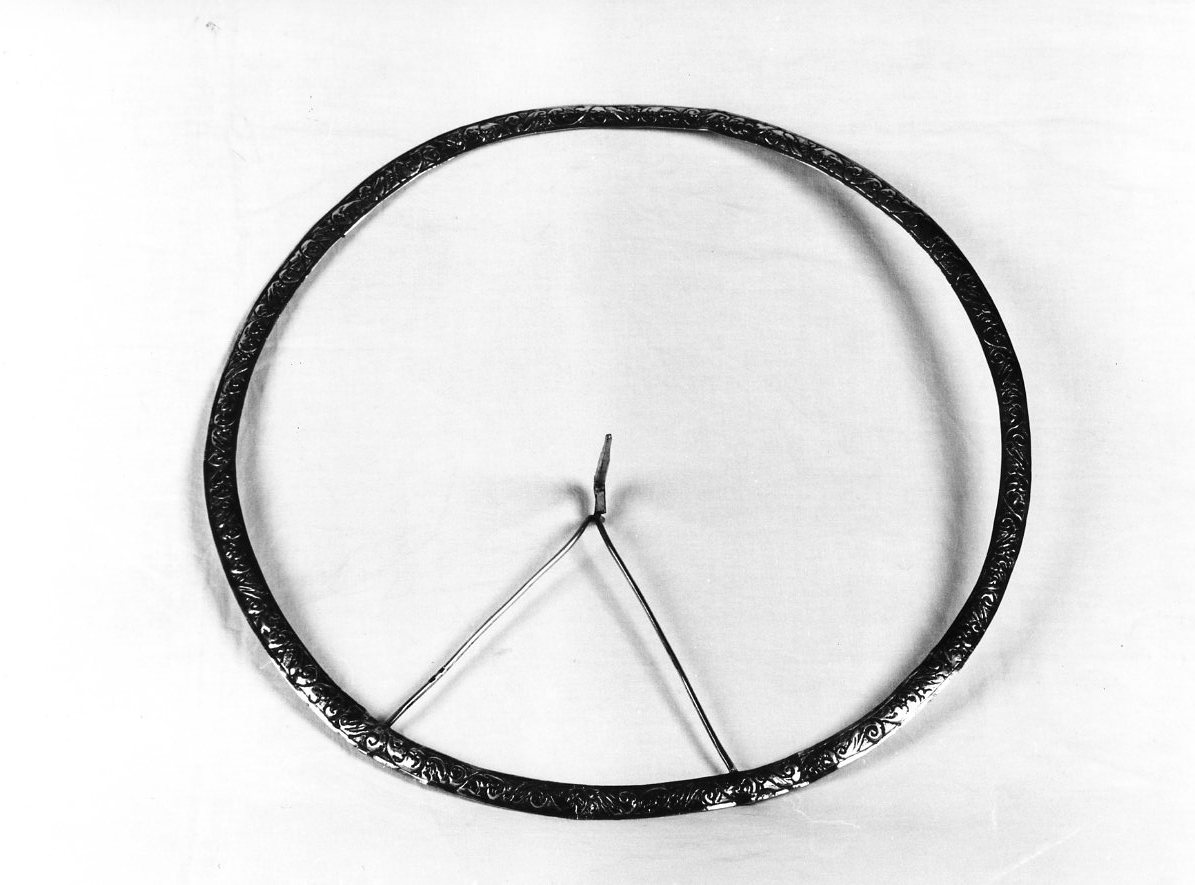 aureola di immagine sacra - bottega napoletana (seconda metà sec. XIX)