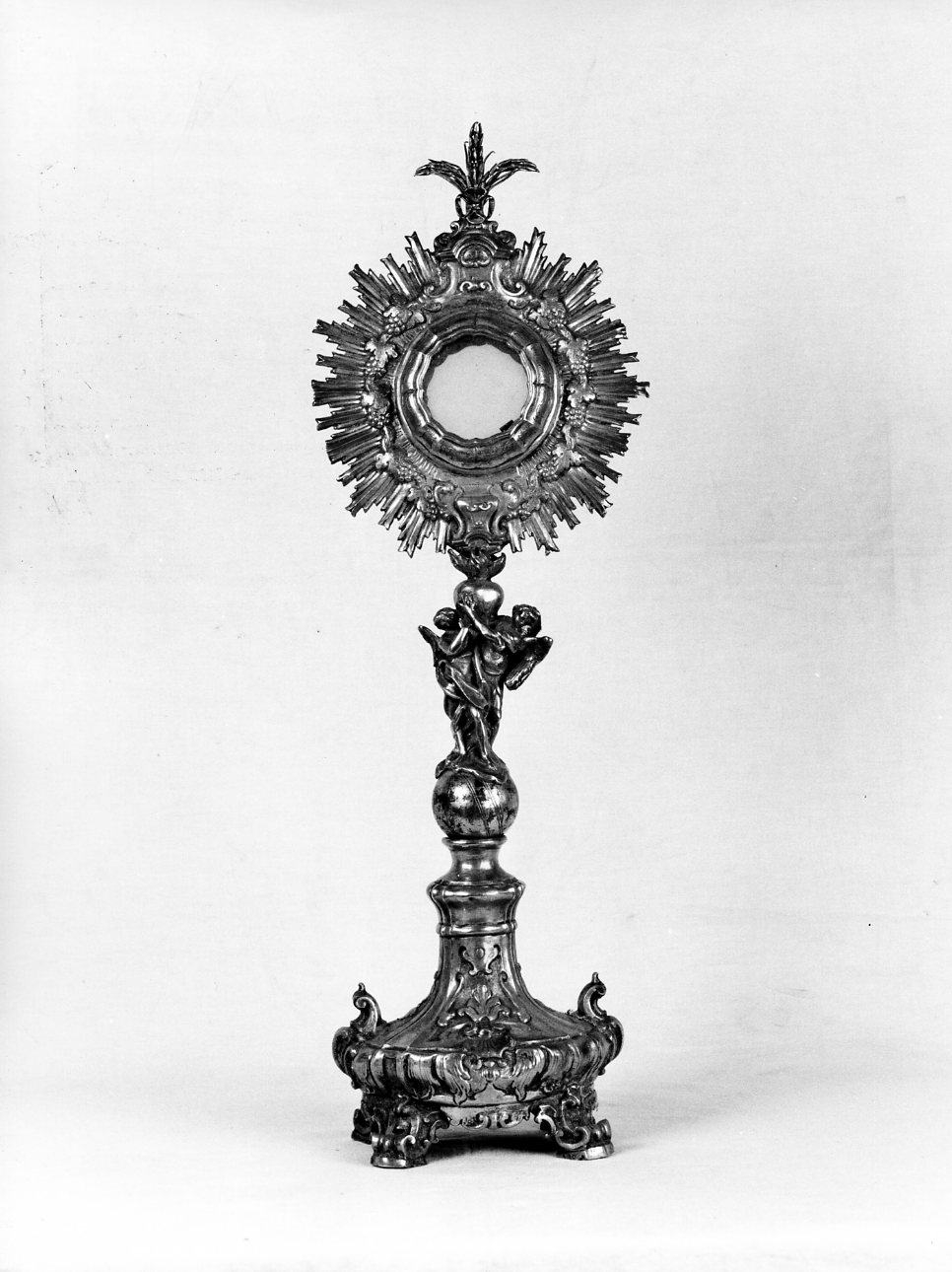 ostensorio - a raggiera - bottega napoletana (sec. XVIII)