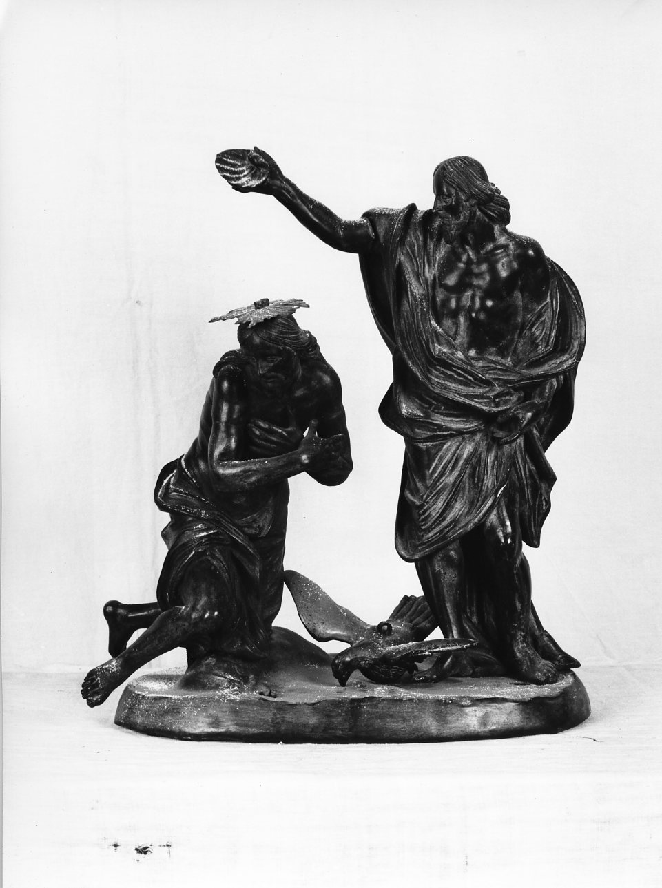 battesimo di Cristo (gruppo scultoreo) - bottega Italia meridionale (sec. XIX)