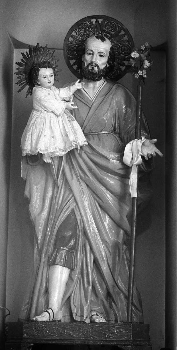 San Giuseppe e Gesù Bambino (statua) - bottega Italia meridionale (sec. XVIII)